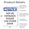 Signmission Not An Entrance Use Front Door OSHA Notice Sign, Aluminum, 12in W x 18in L, 2PK OS-2PACK-NS-A-1218-V-15153 - alternate 3